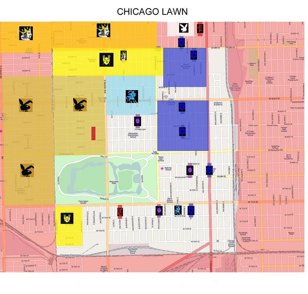 갱 지도 Chicago