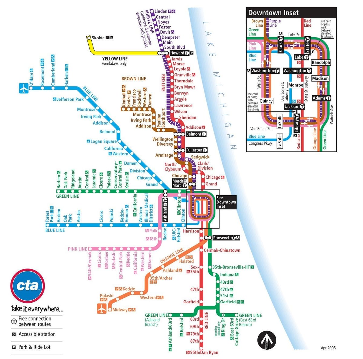 cta 지도 Chicago