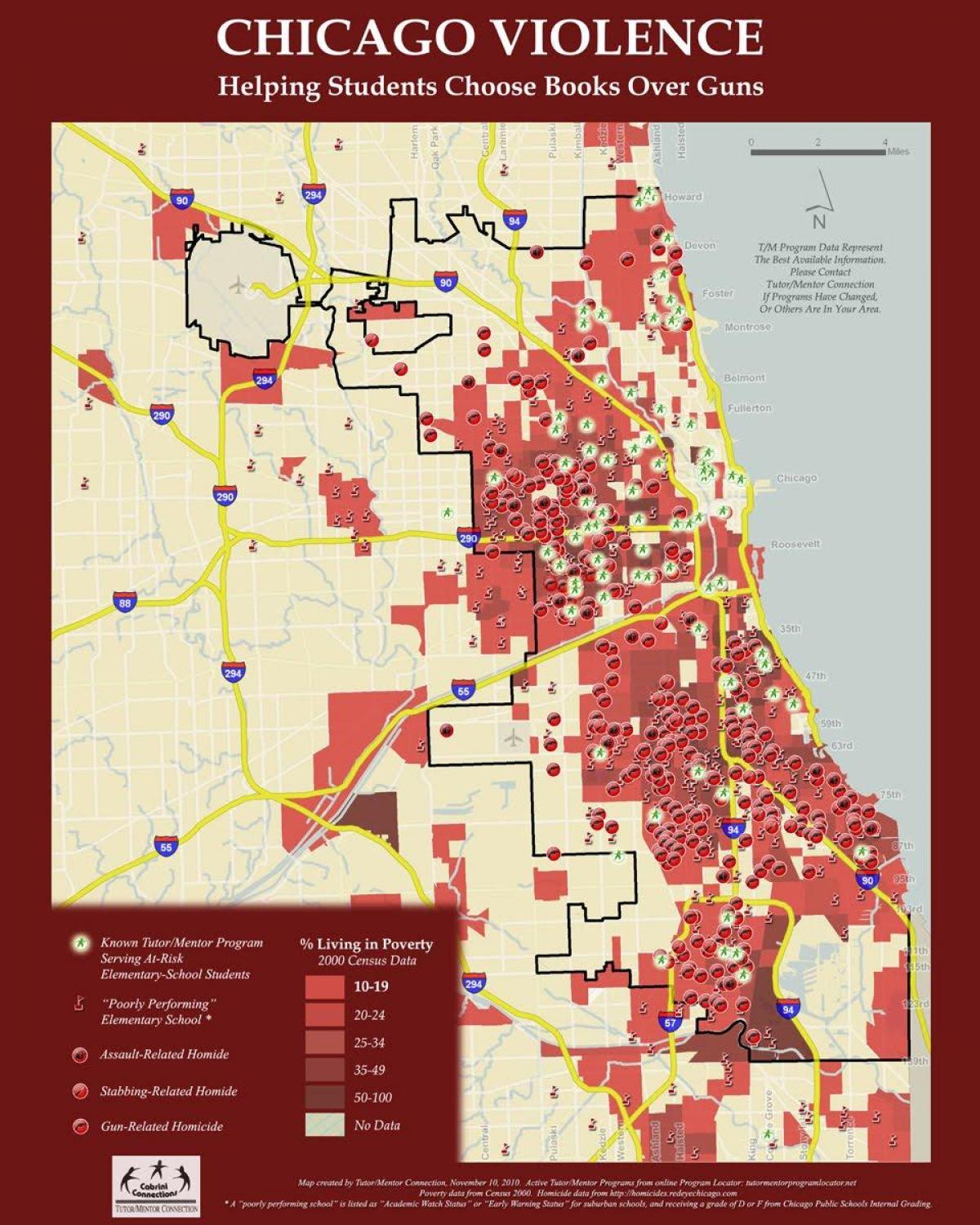 범죄 시카고 지도