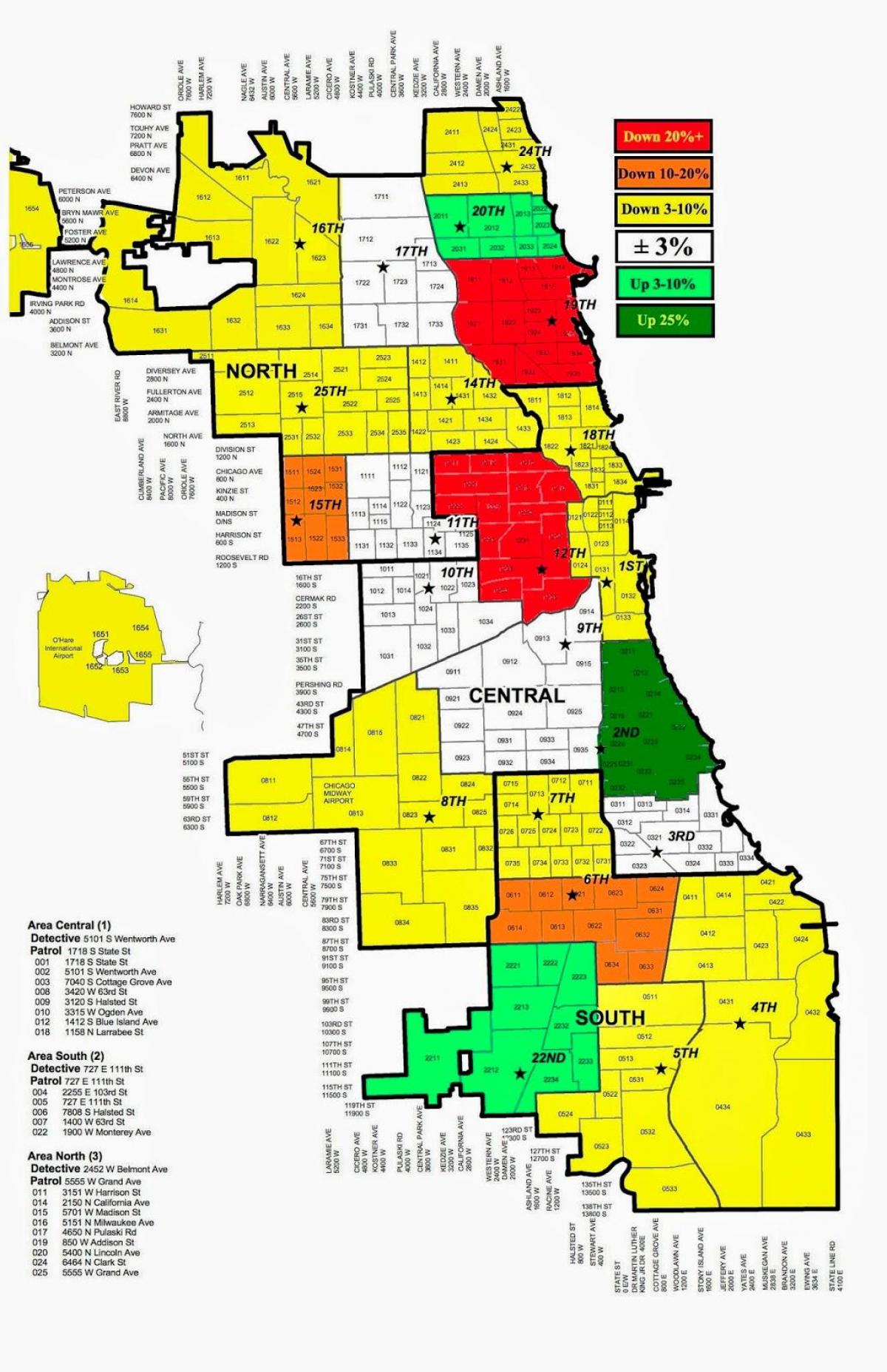 시카고 경찰은 범죄 지도