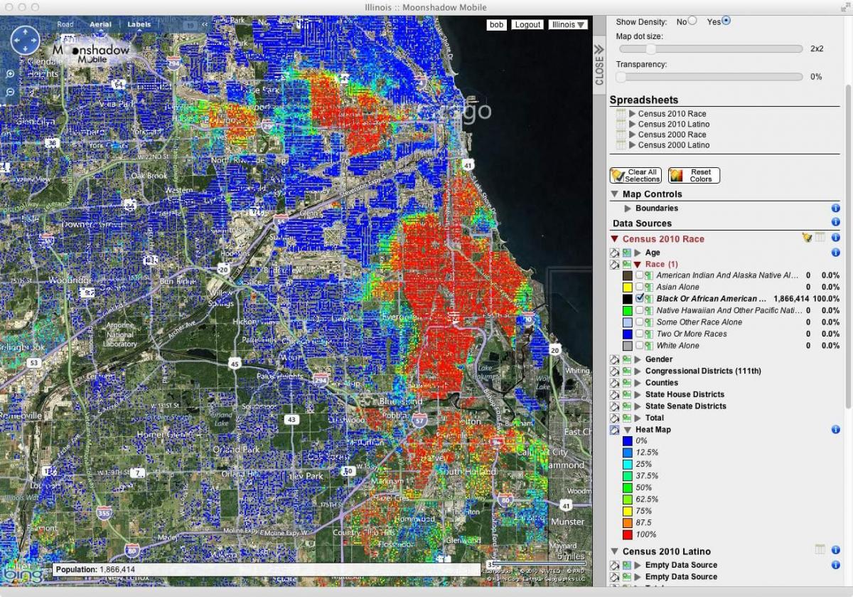 시카고 촬영 핫스팟 지도