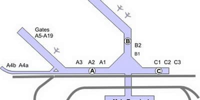 Mdw airport 지도