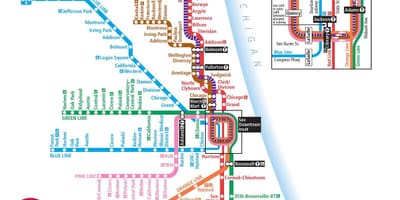 Cta 지도 Chicago