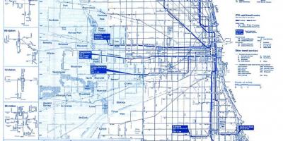 시카고 버스 시스템은 지도